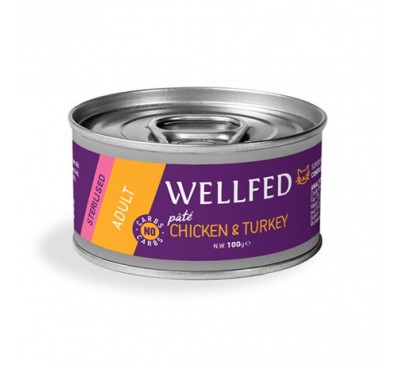 WELLFED Adult Chicken & Turkey 100gr